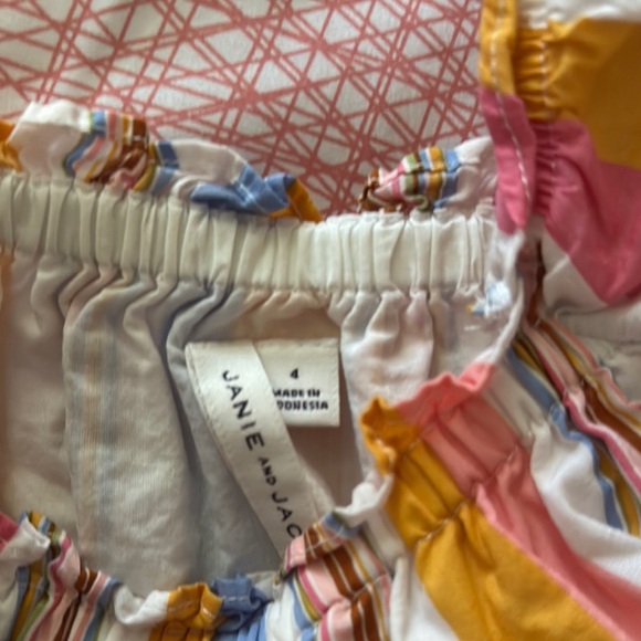 Janie and Jack Toddler Colorful Striped Romper - Picture 2 of 3